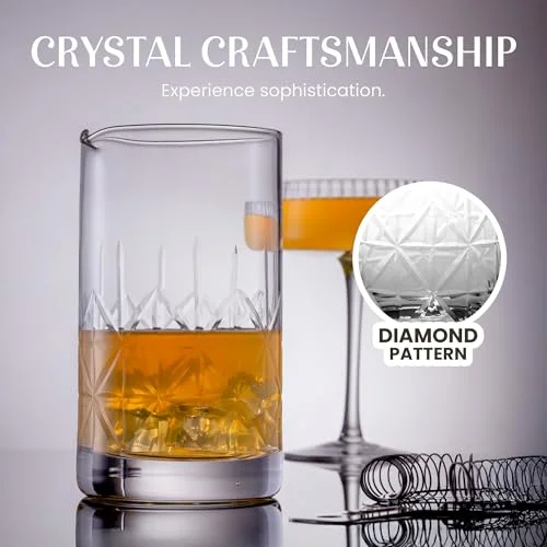 Mixology & Craft Cocktail Set - 7-Piece Bartender Kit with Mixing Glass Set, Japanese Jigger, Spoon, Muddler, and Strainer - Perfect for Old Fashioned Cocktails and Home Bars — 5